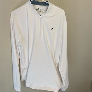 Mens primo XL golf pullover white